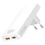 Logilink Kettős USB aljzat adapter, 65 W, USB-A, USB-C, extra vékony, fehér (PA0368)