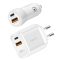 Logilink USB töltőkészlet, 20 W, 1x autós adapter és 1x fali adapter, 1x USB-A + 1x USB-C, fehér (PA0374)
