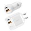Logilink USB töltőkészlet, 20 W, 1x autós adapter és 1x fali adapter, 1x USB-A + 1x USB-C, fehér (PA0374)