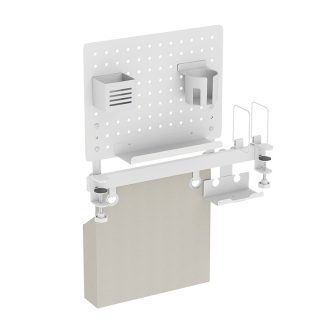   Logilink Perforált irodai tárolórendszer sínekkel, 55,7   17,2   74,5 cm, 26 kg-ig, fehér (PB0101)