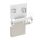 Logilink Perforált irodai tárolórendszer sínekkel, 55,7   17,2   74,5 cm, 26 kg-ig, fehér