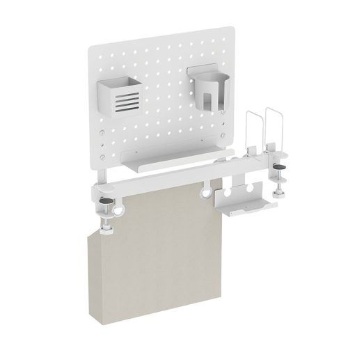 Logilink Perforált irodai tárolórendszer sínekkel, 55,7   17,2   74,5 cm, 26 kg-ig, fehér