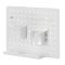 Logilink Lyukas fali rendező/kombináció, falra szerelhető, 42 x 32 x 9,8 cm, 5 kg-ig, fehér (PB0105)