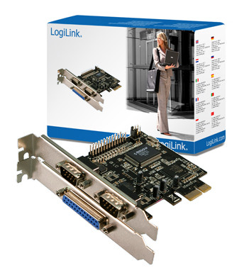 Logilink PCI Express kártya, 2x soros és 1x párhuzamos (PC0033)