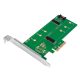 Logilink Kettős M.2 PCIe adapter SATA és PCIe SATA SSD-hez (PC0083)