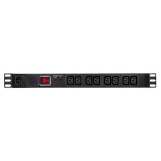   Logilink 19" PDU 8-as IEC320 C13, túlfeszültség-védelemmel és kapcsolóval (PDU8A02)