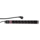 Logilink 19" PDU 8-as CEE 7/3, kapcsolóval (PDU8C01)