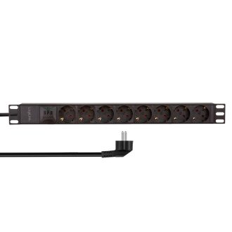   Logilink 19" PDU 8-utas, túlfeszültség-védelemmel (PDU8C04)