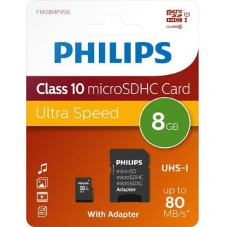   Philips Micro SDHC Card 8GB Class 10 UHS-I U1 incl (PH669036)