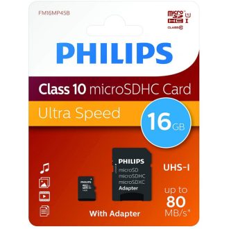 Philips 16Gb microSDHC Class 10 UHS-I U1 (PH669074)