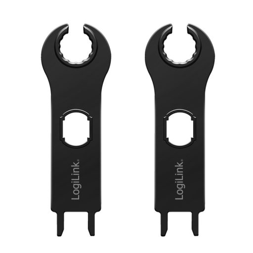 Logilink Szerelőkulcs készlet, MC4 szolár kábel csatlakozókhoz, 2 db, műanyag, fekete (PHT0100)