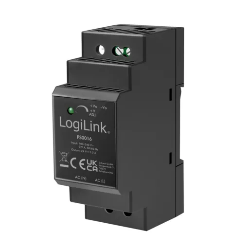 Logilink DIN-sínes tápegység 36 W / 24 V (PS0016)
