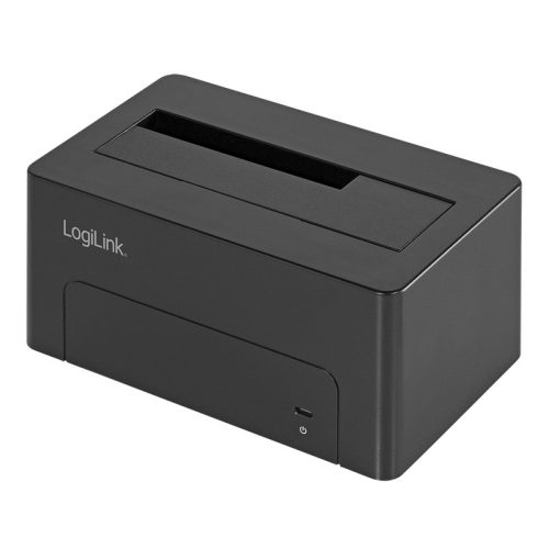 LogiLink USB 3.1 Gen 2 Quickport, 1-rekeszes, 2,5/3,5" SATA HDD/SSD-hez (QP0027)