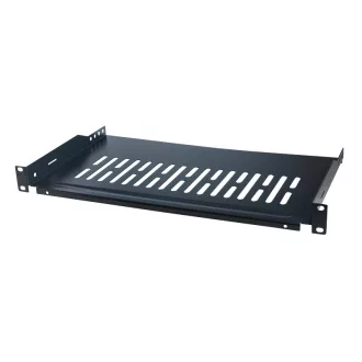   Logilink 19"-os konzolos polc, elülső csavaros rögzítés, fekete (SF1C35B)