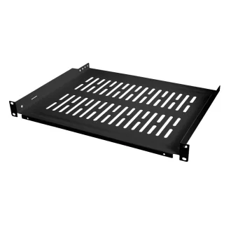   Logilink 19"-os konzolos polc, elülső csavaros rögzítés, fekete (SF1C45B)