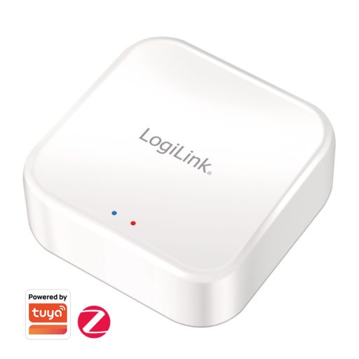 Logilink Wi-Fi Smart Zigbee Gateway minden okos Zigbee termékhez, Tuya kompatibilis, fehér (SH0136)