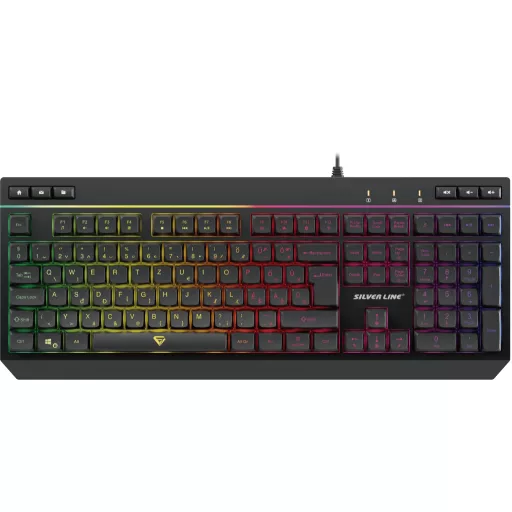 Silverline KB942 gamer billentyűzet RGB magyar nyelvű (SIKB942)