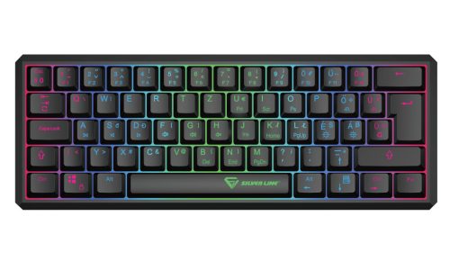 Silverline MK518 mechanikus gamer billentyűzet RGB magyar nyelvű