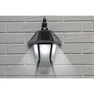   Solar fali lámpa 2in1 (hideg fehér és láng effekt) 19.5x10x27.5cm, Grundig (SOL261416)