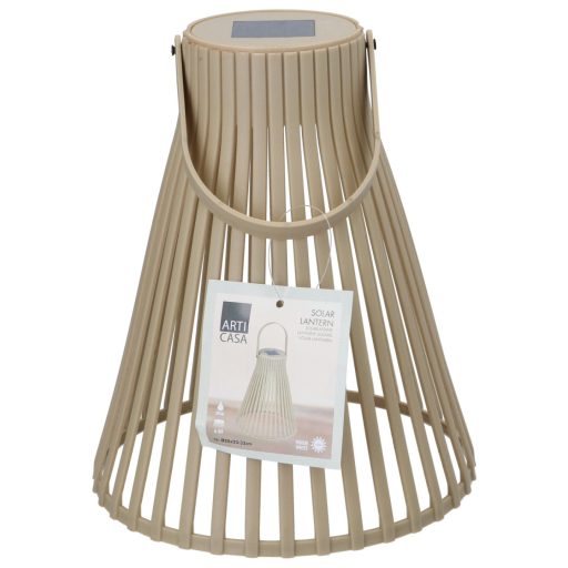 SOLAR Kerti lámpa bézs akasztható fém, 24x20x20 cm, Arti Casa (SOL302256)