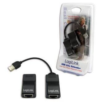 Logilink USB hosszabbító Cat5/5e/6 hálókábel (UA0021D)