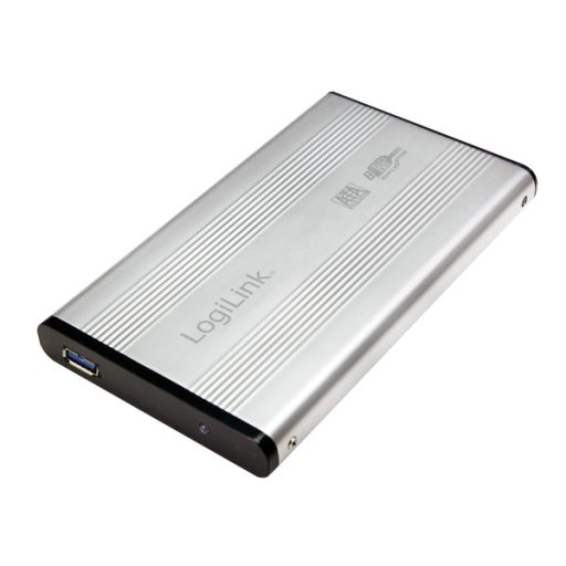 LogiLink Szuper gyors USB 3.0 alumínium HDD ház, 2,5" SATA HDD-hez, ezüst (UA0106A)
