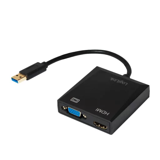 Logilink USB-adapter, USB 3.0 Combo VGA/HDMI (UA0234)