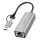 Logilink USB-C   Gigabit Ethernet adapter 2 az 1-ben USB-csatlakozással, szürke