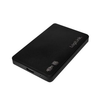   Logilink 2,5" külső ház USB 3.0, csavarmentes, fekete színű (UA0256)