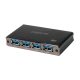 Logilink USB 3.0 HUB 4-port, alumínium, tápegységgel együtt (UA0282)