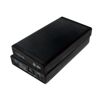   Logilink 3,5" külső ház USB 3.0/SATA, fekete, ALU (UA0284)
