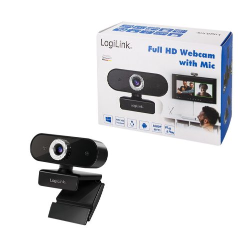 Logilink Full HD USB webkamera mikrofonnal (UA0371)