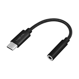   LogiLink USB Type-C kábel 3,5 mm-es audio jack adapterhez, 13 cm (UA0398)