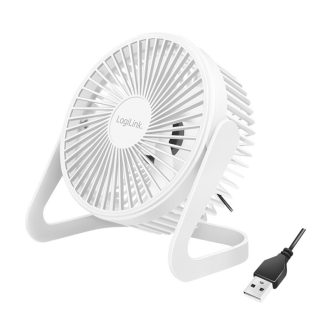   Logilink USB ventilátor, 15,24 cm (6 hüvelyk), fehér (UA0403)