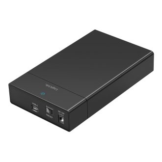   Logilink USB-C 3.2 merevlemezház 2.5"/3.5", akár 16 TB-ig, SATA HDD/SSD, fekete (UA0460)