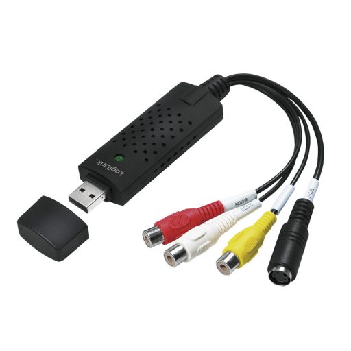 Logilink USB 2.0 A/V befogó, USB-A/M - 3x RCA + Mini-DIN 5/F, Windows 11 (VG0030A)