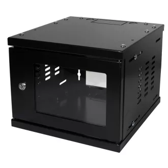   Logilink Hálózati szekrény / fali állvány 10", összeszerelt, fekete (W06Z33B)