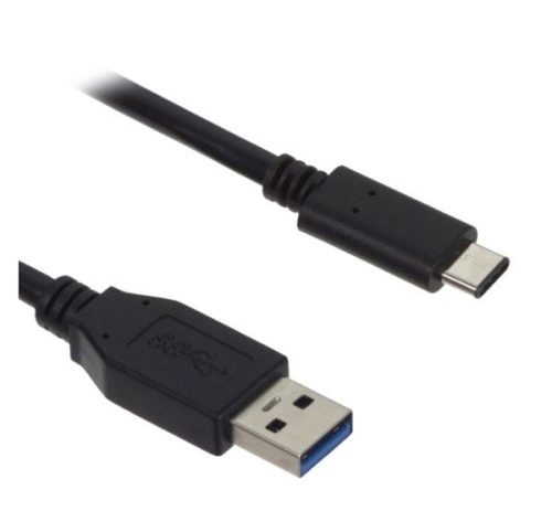  Adatkábel és töltő (USB - Type-C, 100cm) FEKETE (CA-232CD) 