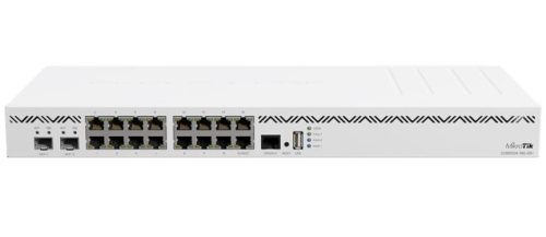  MikroTik 16xGbE LAN 2x SFP+ port 19" Cloud Core router (CCR2004-16G-2S+) 