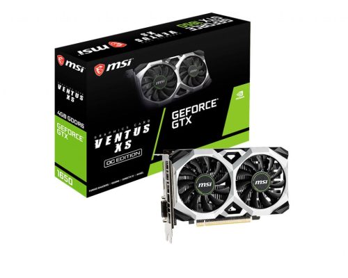  MSI GeForce GTX 1650 4GB D6 VENTUS XS OC videokártya 