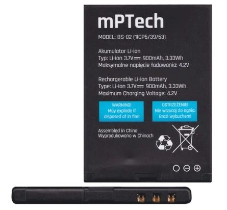  myPhone 1075 Halo 2 900mAh akkumulátor "Gigapack csomagolás" (BS-02) 