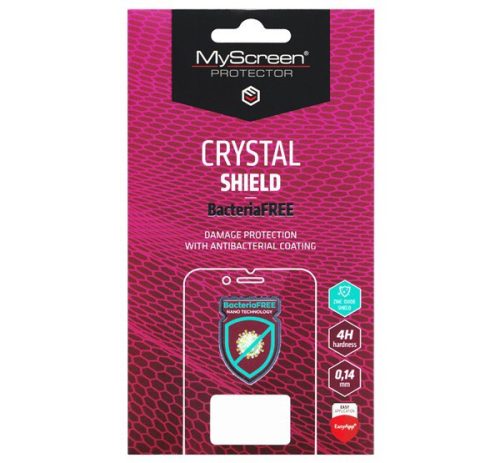  MYSCREEN CRYSTAL BacteriaFREE képernyővédő fólia (antibakteriális, 4H, NEM íves) ÁTLÁTSZÓ [Realme C25Y] 