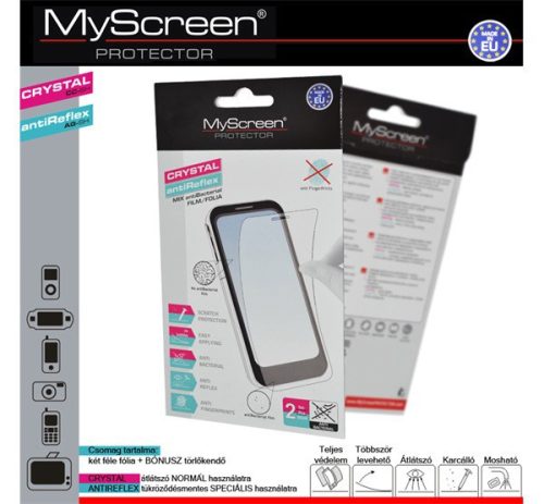  MYSCREEN CRYSTAL/ANTIREFLEX képernyővédő fólia (2 féle típus) ÁTLÁTSZÓ / TÜKRÖZŐDÉSMENTES [LG G3 S (D722)] 