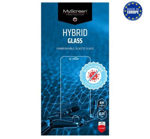  MYSCREEN DIAMOND HYBRIDGLASS BacteriaFREE képernyővédő üveg (flexibilis, antibakteriális, 3H, NEM íves) ÁTLÁTSZÓ [Honor 10X Lite] 