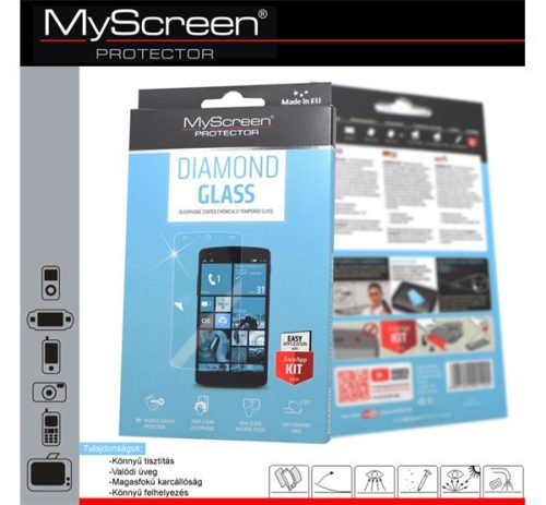  MYSCREEN DIAMOND GLASS képernyővédő üveg (extra karcálló, ütésálló, 0.33mm, 9H) ÁTLÁTSZÓ [Huawei P8 Lite] 