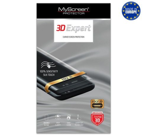  MYSCREEN 3D EXPERT képernyővédő fólia (full screen, íves, öntapadós PET, 0.2mm, nem visszaszedhető) ÁTLÁTSZÓ [TCL 10 Pro] 