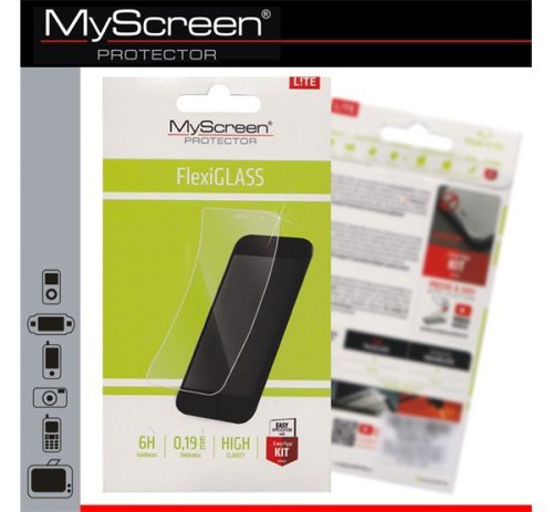  MYSCREEN LITE FLEXI GLASS képernyővédő üveg (karcálló, ütésálló, 0.19mm, 6H) ÁTLÁTSZÓ [CAT B15] 