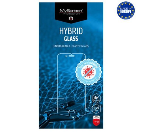  MYSCREEN DIAMOND HYBRIDGLASS BacteriaFREE képernyővédő üveg (flexibilis, antibakteriális, 3H, NEM íves) ÁTLÁTSZÓ [TCL 20 SE] 