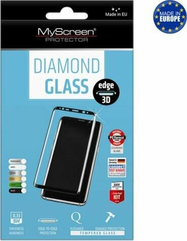  MyScreen Diamond Glass Edge Samsung Galaxy S23 Ultra (SM-S918) kijelzővédő üveg fekete kerettel (MD7303TG 3D BLACK) 