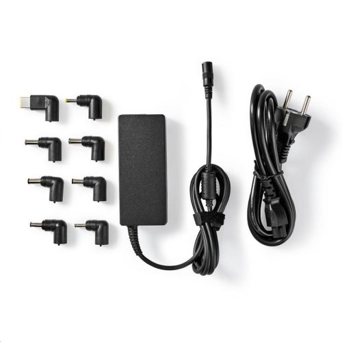  Nedis NBAU6501FBK univerzális notebook adapter 65 W 5 V – 20 V / 4 A 